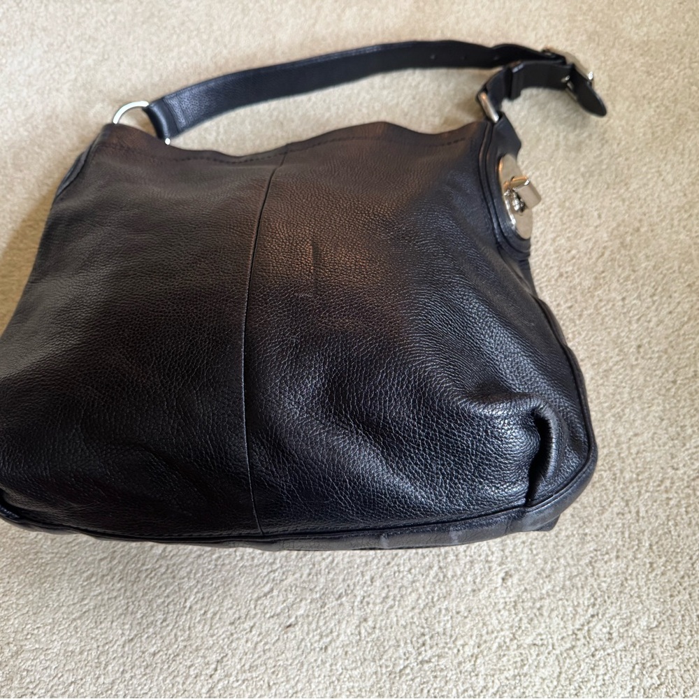 Coach Black Leather Shoulder Bag